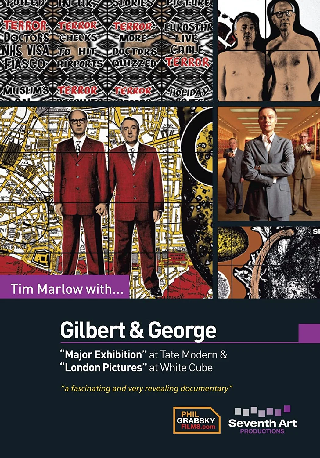 Poster for Tim Marlow with Gilbert & George